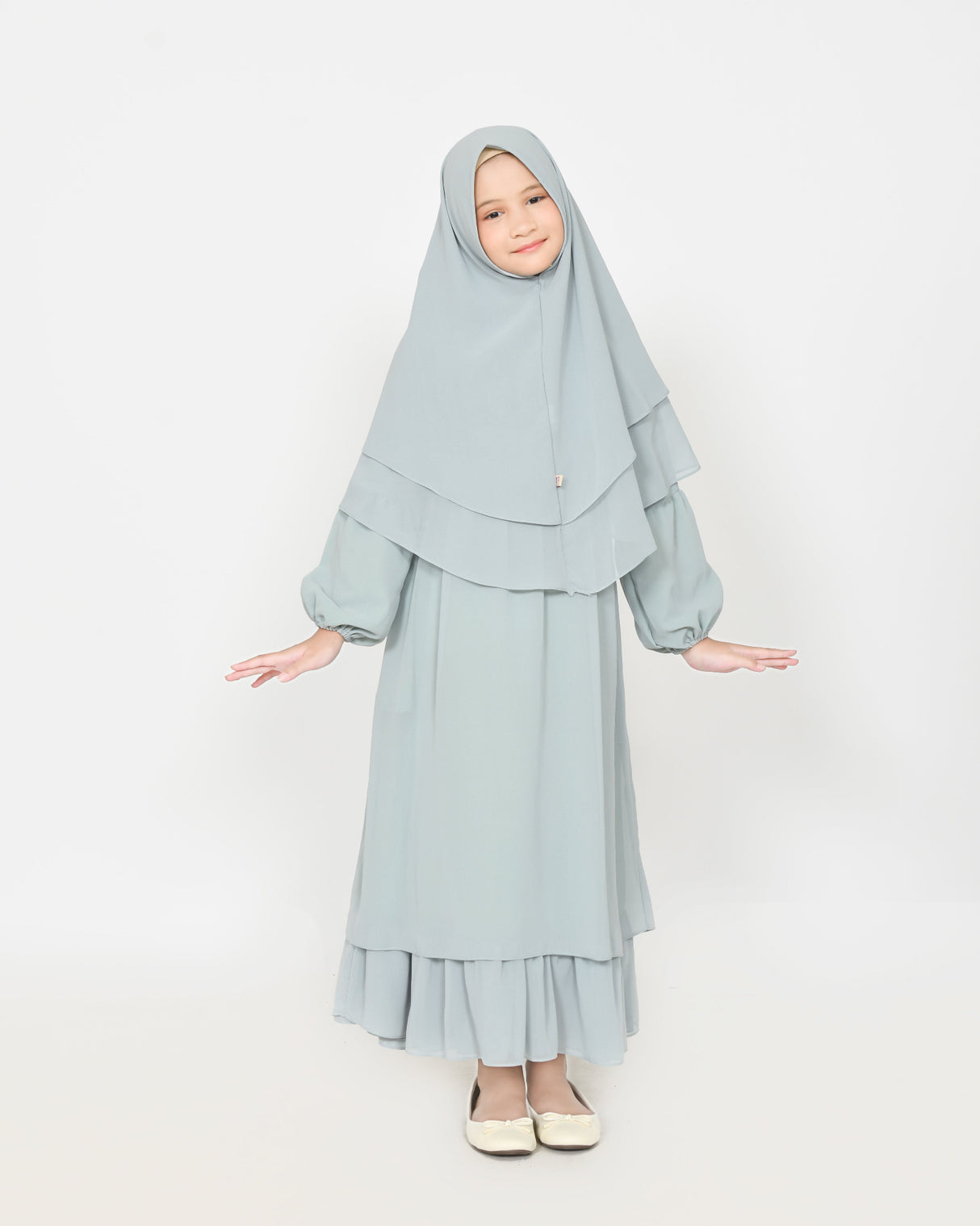 Abayakids-Noura mint green-Hijabheela