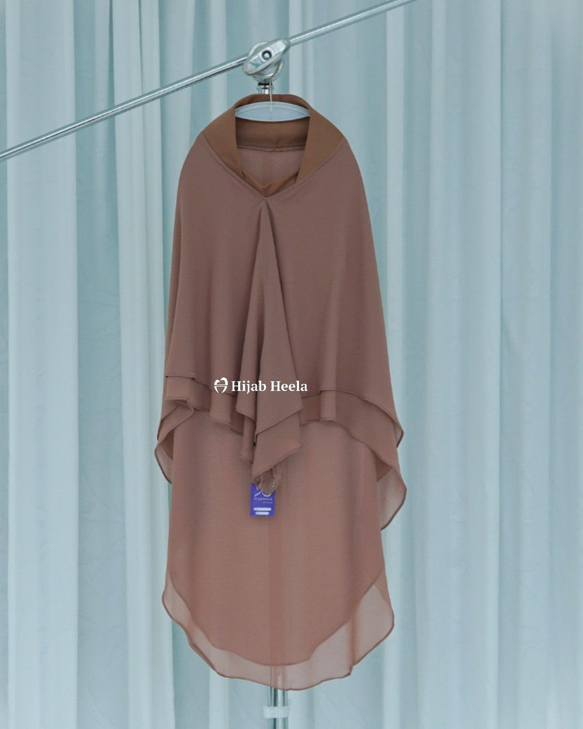 Khimar Wardah Kids Brown - Gantung - Hijab Heela