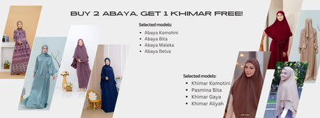 2 abaya gratis khimar