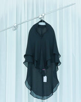 Khimar Wardah Kids Black - Gantung - Hijab Heela
