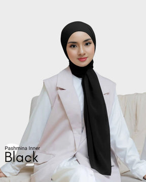 Pasmina Inner Black HijabHeela