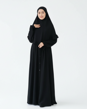 Abaya Komotini Black hijabheela