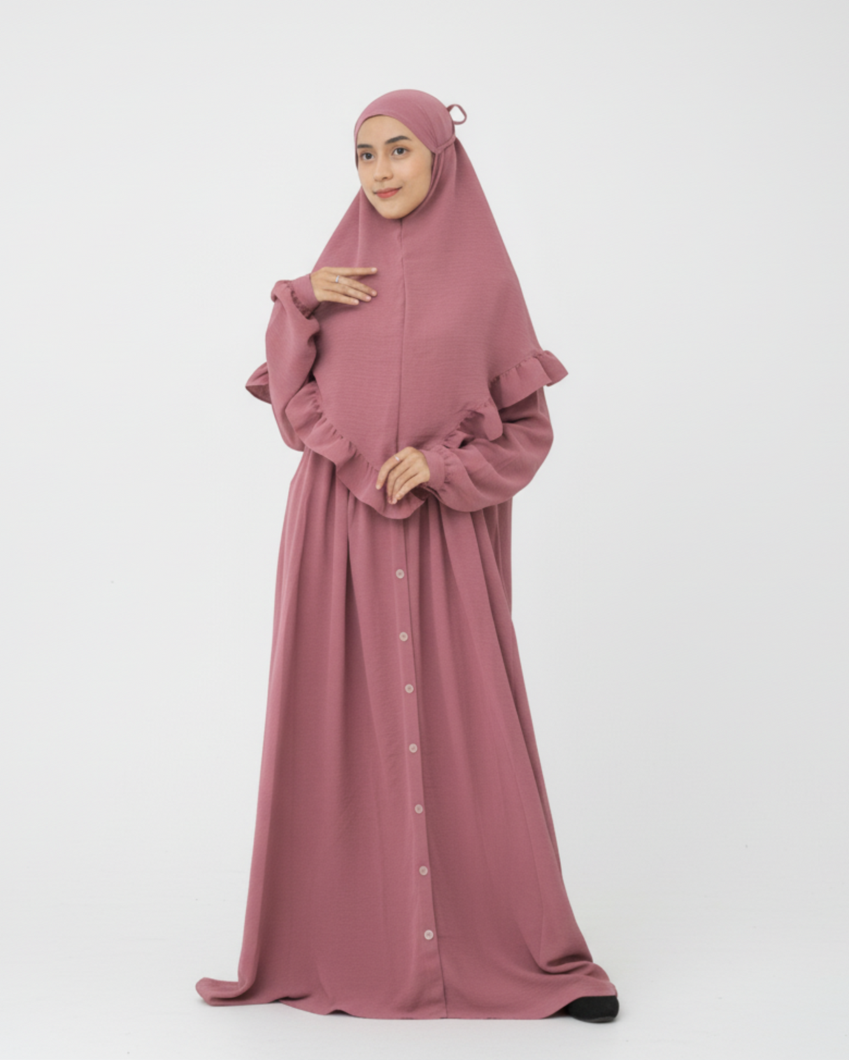 Abaya Komotini Old Rose hijabheela