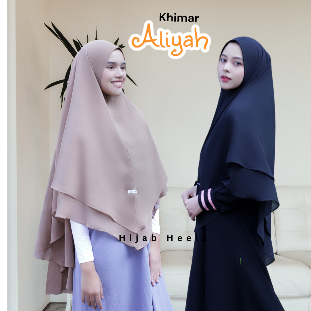 Khimar Dames – Aliyah van Hijab Heela, productfoto 1. De afgebeelde abaya is niet inbegrepen.