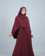 Khimar Hari – maroon model – Hijab Alila – Hijab Heela