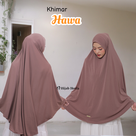 Khimar Dames – Hawa van Hijab Heela, productfoto 1. De afgebeelde abaya is niet inbegrepen.