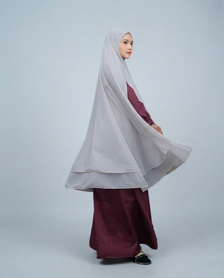 Khimar Dames – Khaliza van Hijab Heela, productfoto 2. De afgebeelde abaya is niet inbegrepen.