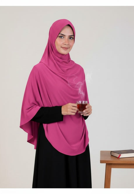 Khimar Dames – MD01 van Munira, productfoto 13. De afgebeelde abaya is niet inbegrepen.
