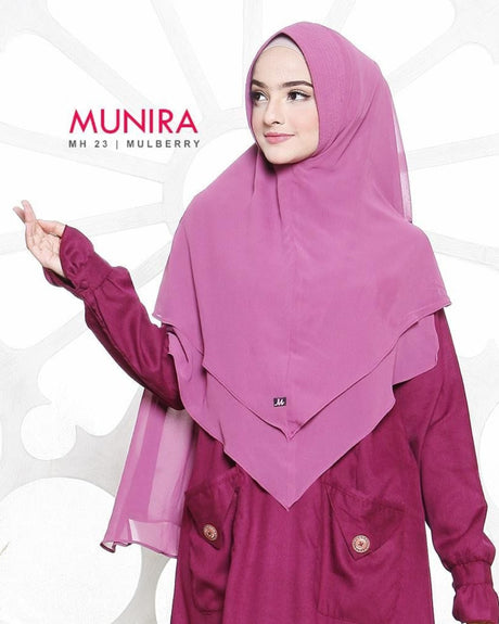 Khimar Dames – MH23 van Munira, productfoto 1. De afgebeelde abaya is niet inbegrepen.