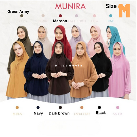 Khimar Dames – MJT van Munira, productfoto 3. De afgebeelde abaya is niet inbegrepen.