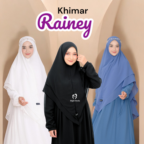 Khimar Dames – Rainey van Hijab Heela, productfoto 1. De afgebeelde abaya is niet inbegrepen.