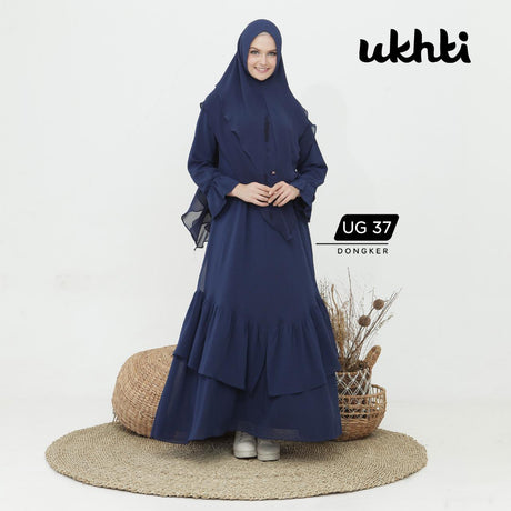 Khimar Dames – UG37 van Munira, productfoto 3. De afgebeelde abaya is niet inbegrepen.