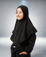 Khimar Komotini voor meisjes van Jazz-stof – Hijab Heela