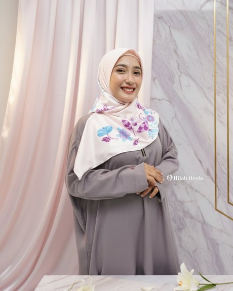 Scarf Hijela02 Lavender Bloom - Elegant