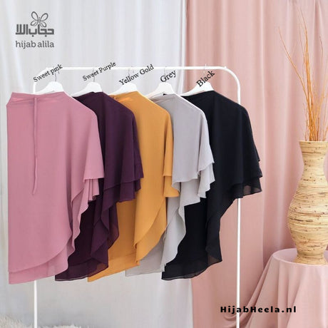 Khimar Dames – KDA 2 van Hijab Alila, productfoto 2. De afgebeelde abaya is niet inbegrepen.