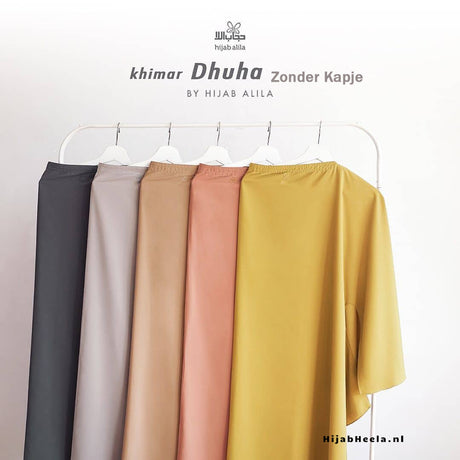 Khimar Dames – Khimar Dhuha – Met kapje van Hijab Alila, productfoto 2. De afgebeelde abaya is niet inbegrepen.