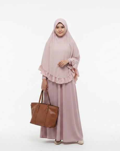 Khimar Dames – MD04 van Munira, productfoto 8. De afgebeelde abaya is niet inbegrepen.